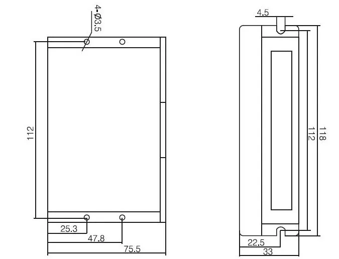 M542 installation size