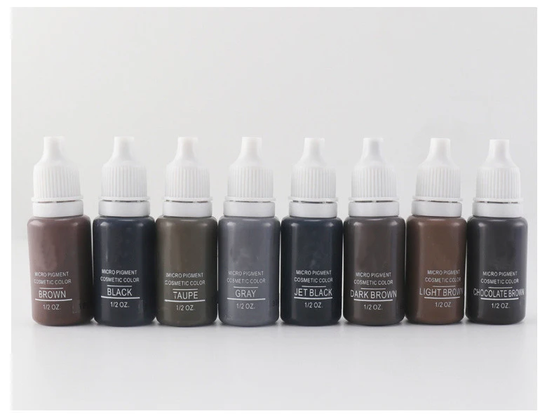 

Tattoo Ink Permanent Make-Up 8 Eyebrow Pencil Paint is used for manual pens or permanent make-up machines