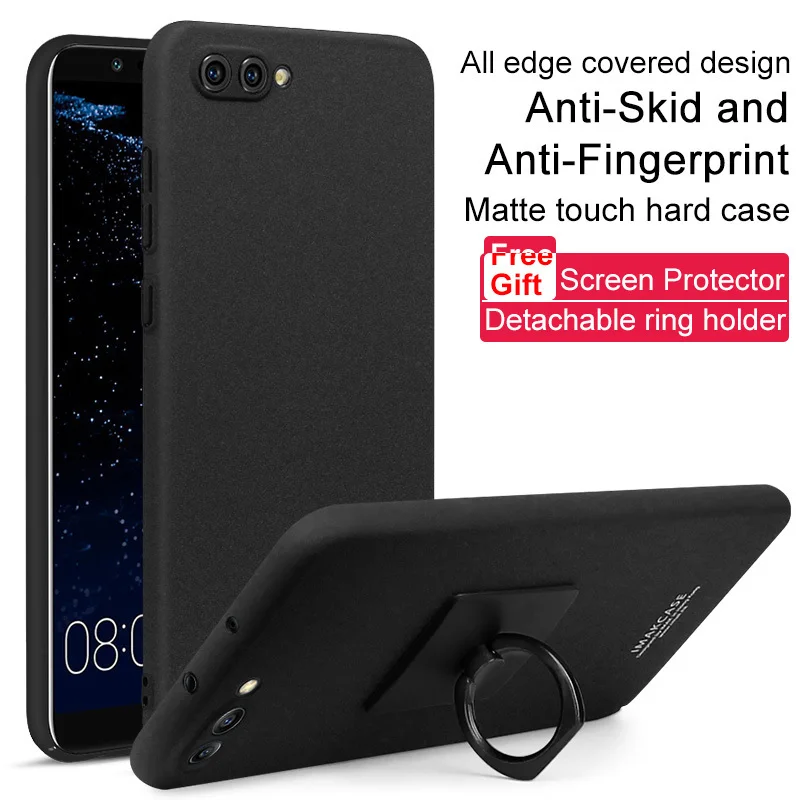 

Huawei Honor V10 Case Honor V10 Case Cover Imak Cowboy Matte Hard Back Cover Huawei Honor View 10 +Ring Phone holder
