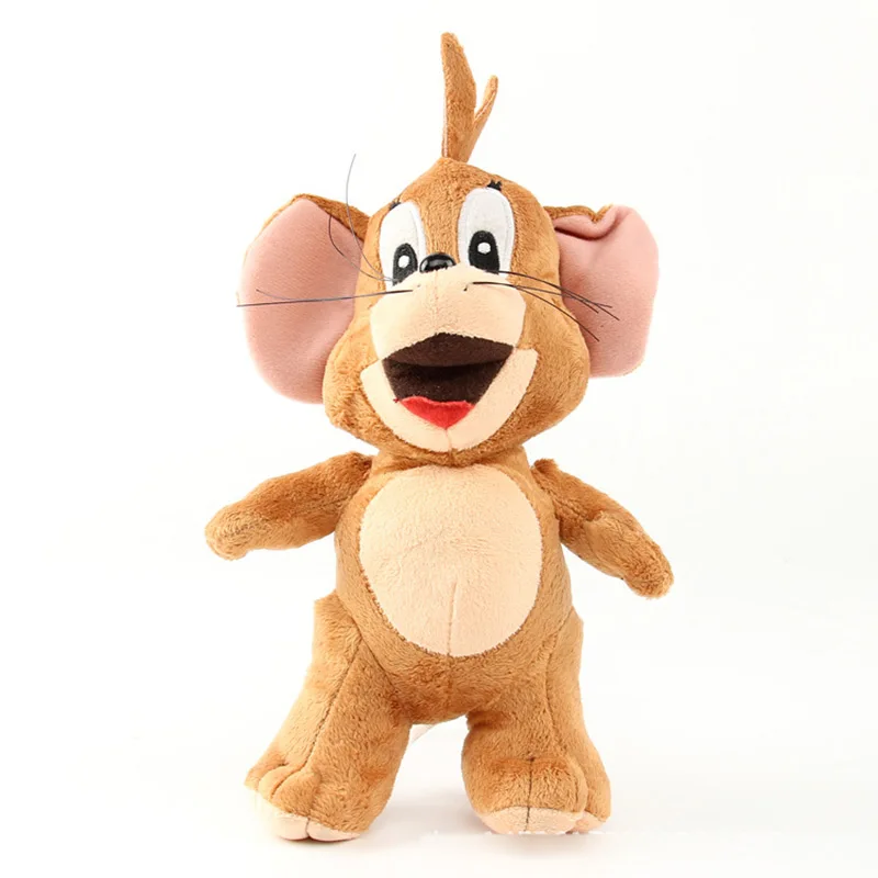 24 cm Jerry Mouse Anime muñeca suave Peluche gato Tom y ratón niños juguetes para niños