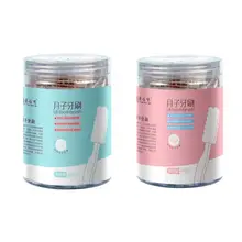 30 шт./кор. портативный путешествия для беременных женщин, материнство одноразовая зубная щетка хлопчатобумажная пряжа деревянная ручка Экологичная зубная щетка