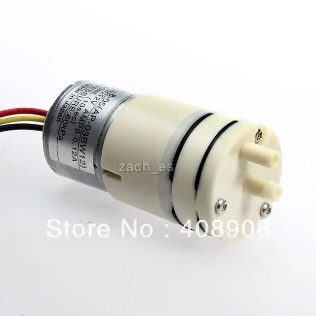 Hight quality 12V Air Pump Mini DC motor S50 CE 8 05 60kPa 40mL 1sec
