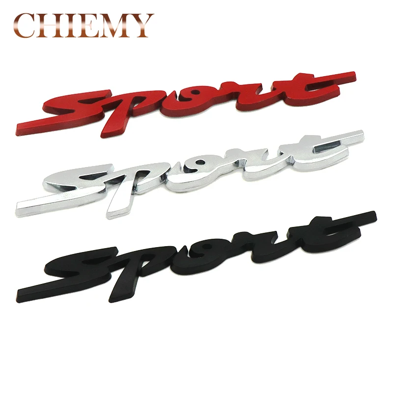 1 Piece 3D Sport metal car stickers, Emblem badges car styling Logo outer decoration car-styling decals letter auto accessories
