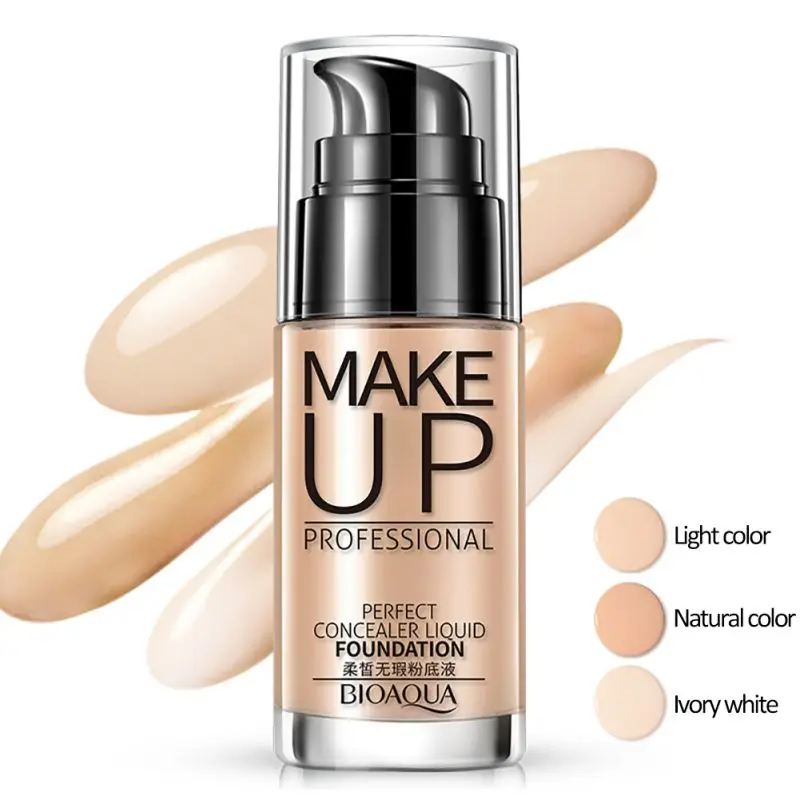 Макияж лица основа contour Pro maquiagem лица BB крем консилер Foundation Shake отбеливающий чехол