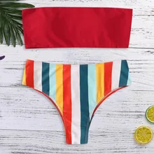 Бикини, женский купальный костюм, майка, бикини, пуш-ап, женский купальник для девочек, с принтом, бюстгальтер с подкладкой, пляжный комплект, купальник, пляжная одежда