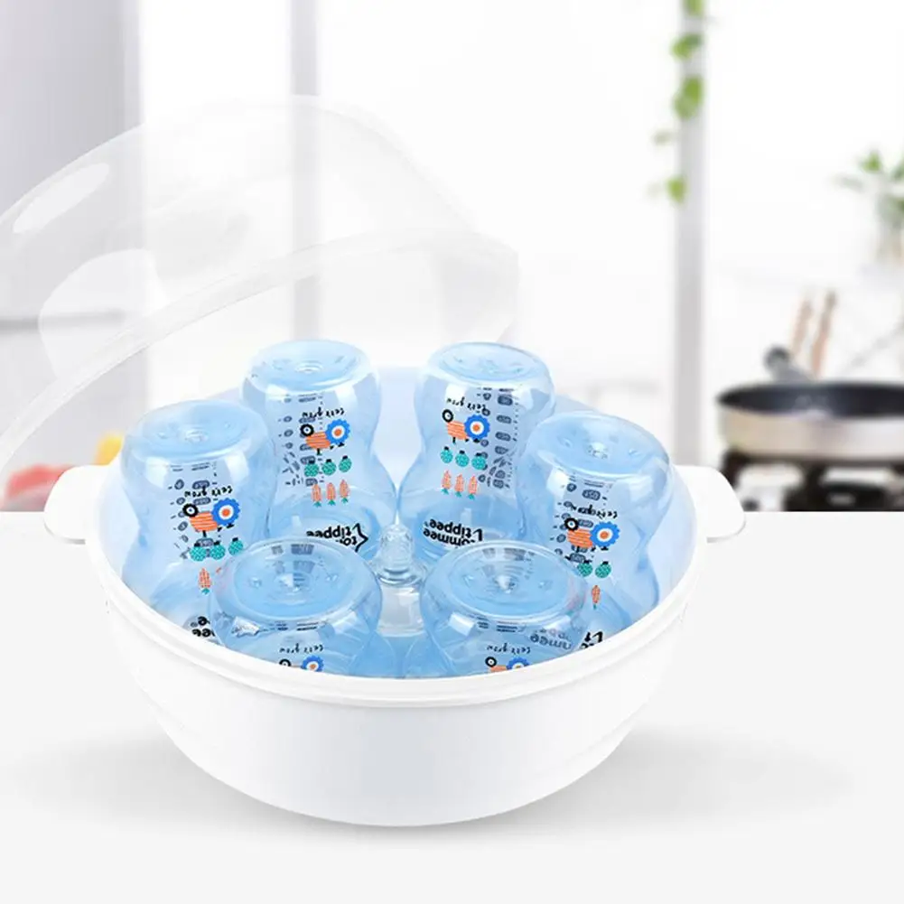 

High Capacity Heat-Resistance Baby Bottle Microwave Steam Sterilizer Storage Box
