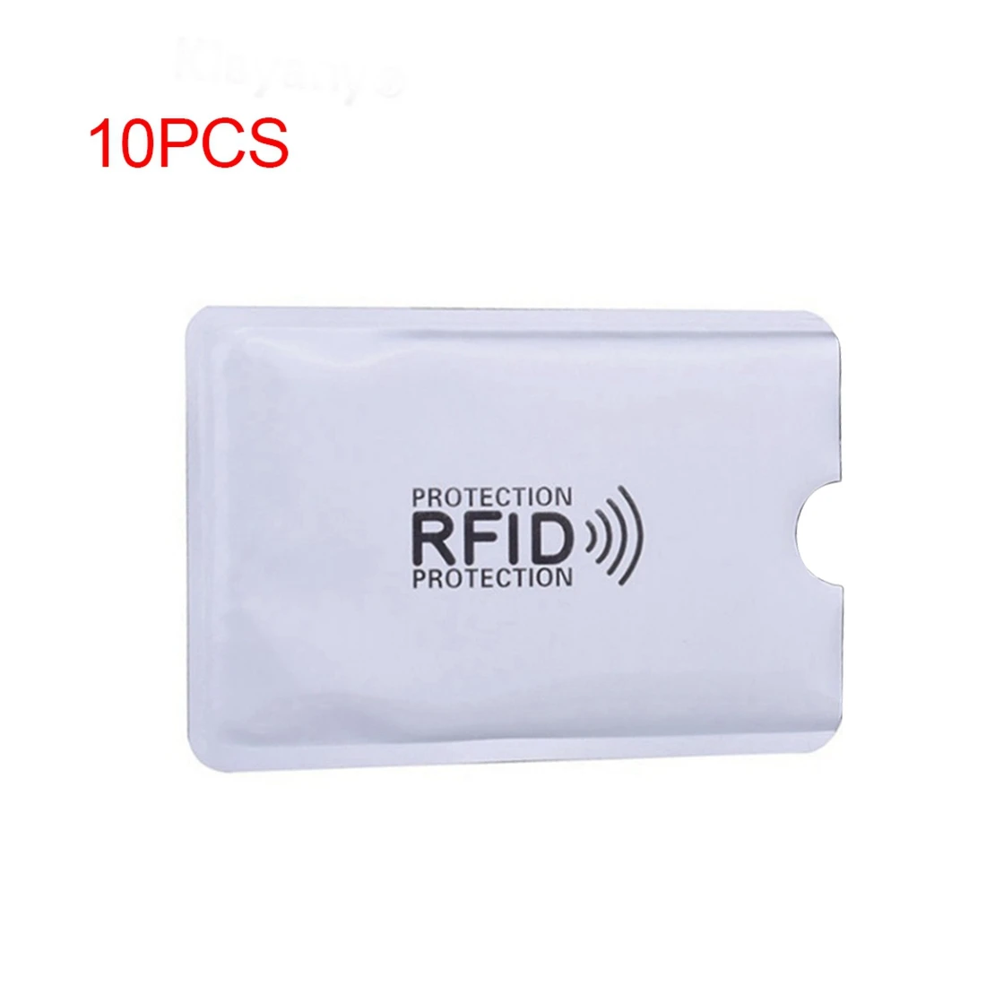 LJL 10pcs aluminum foil anti degaussing card cover RFID shielding bag