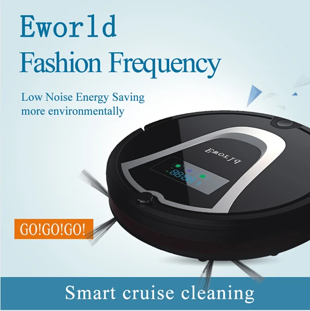 Eworld M884 Smart Wet Robot Vacuum Cleaner Wet and Dry Clean MOP HEPA FilterSelf Charge ROBOT Carpet Sweeper Online Shipping