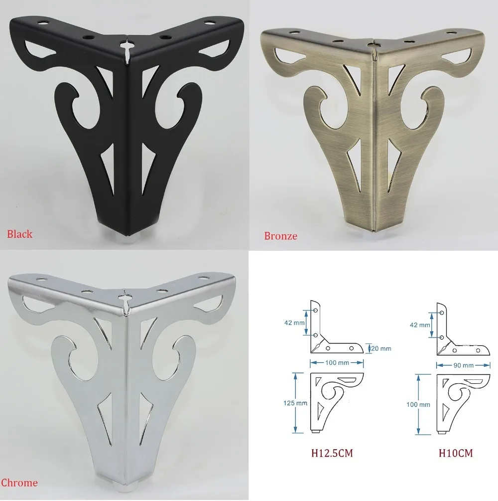 4pcs Lot Hollow Out Furniture Sofa Feet Legs Metal Table 4pcs Lot Hollow Out Furniture Sofa Feet