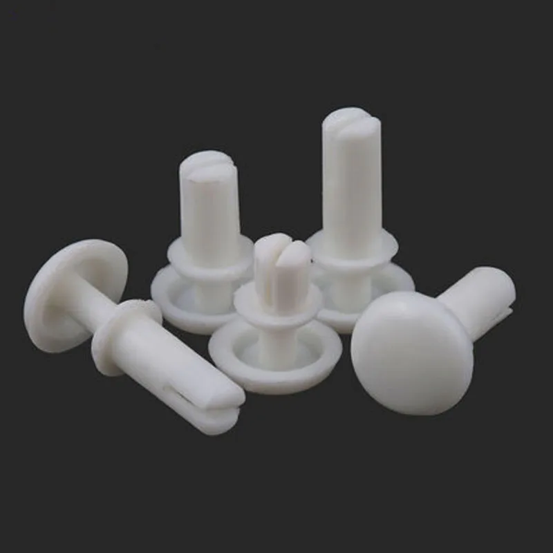 

20pcs R4050 R4060 R4070 R4080 R4090 R4100 R4120 White nylon rivets R-shaped / type PC board Plastic fan rivet