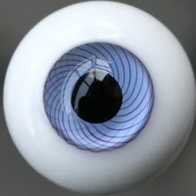 E7 18mm Blue Black Pupil For BJD AOD DOD Doll Dollfie Mesh Glass Eyes Outfit