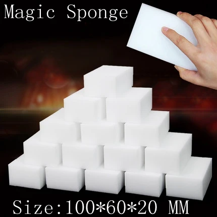 

100*60*20mm 10 pcs Magic Sponge Eraser Kitchen Office Bathroom Clean Accessory/Dish Cleaning Melamine sponge nano wholesale