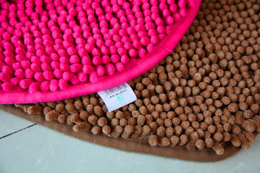 1Pcs Fashion Half Round Shag Microfiber Chenille Non-Slip Floor Mat Bedroom Kitchen Area Rug Carpet Washable Absorbent Bath Mat 1Pcs Fashion Half Round Shag Microfiber Chenille Non-Slip Floor Mat Bedroom Kitchen Area Rug Carpet Washable Absorbent Bath Mat