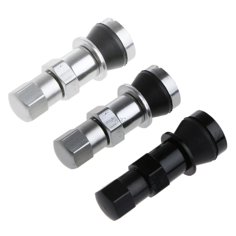 

Car Tubeless Wheel Tire Valve Stem Rim Bolt-in W/Dust Cap Aluminum JUN27_25