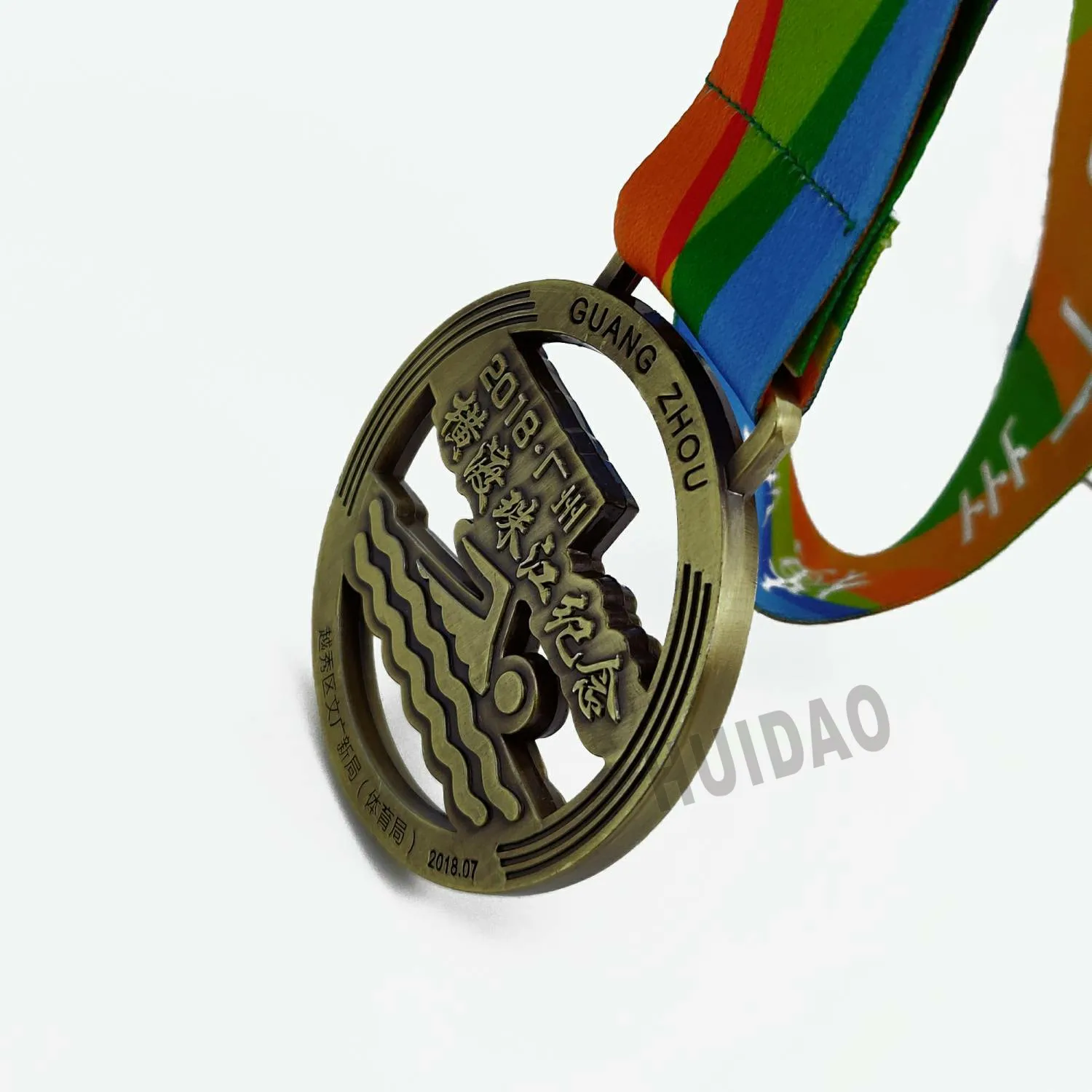 Изготовленная на заказ медаль «плавание» с покрытием бронзового цвета медаль спортивная медаль за соревнования выдалбливают дизайн