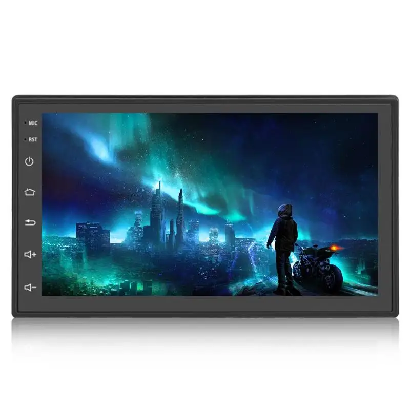 Clearance 7in Car Stereo MP5 Player FM AM Radio Capacitive Touch Screen Android 8.1 BT Music GPS Auto Audio Player Mirrorlink Reverse Cam 8