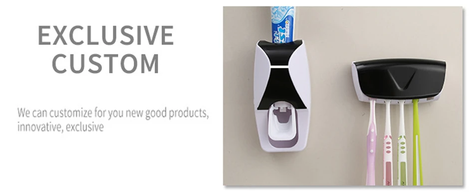 MICCK настенный держатель для зубных щеток Автоматический зубная паста диспенсер Комплект для ванной Главная Ванная комната организатор аксессуары для ванной комнаты