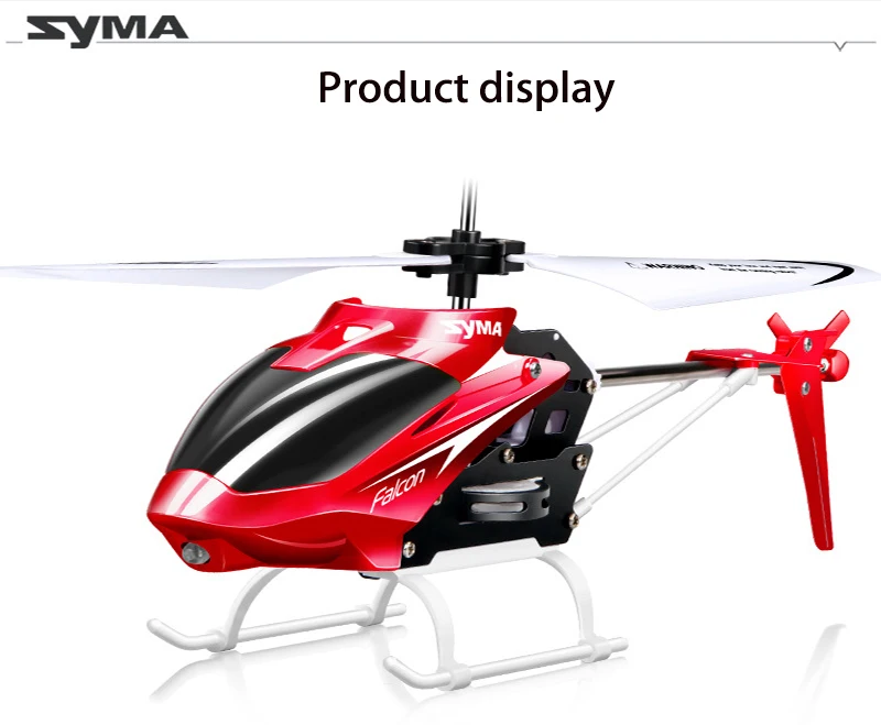 Syma W25 двухканальный мини-вертолет с дистанционным управлением, устойчив к столкновениям, вертолет из сплава, детские игрушки