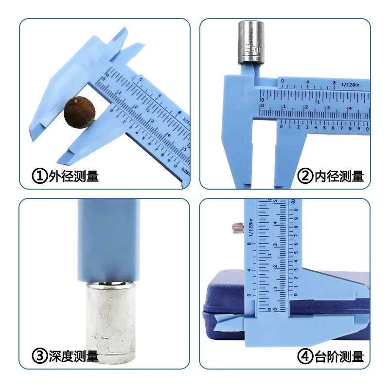 Высокое качество 0-150 мм двойной Калибр Пластиковый штангенциркуль, измерение текстовых игр, студенческий суппорт мини измерительный инструмент линейка