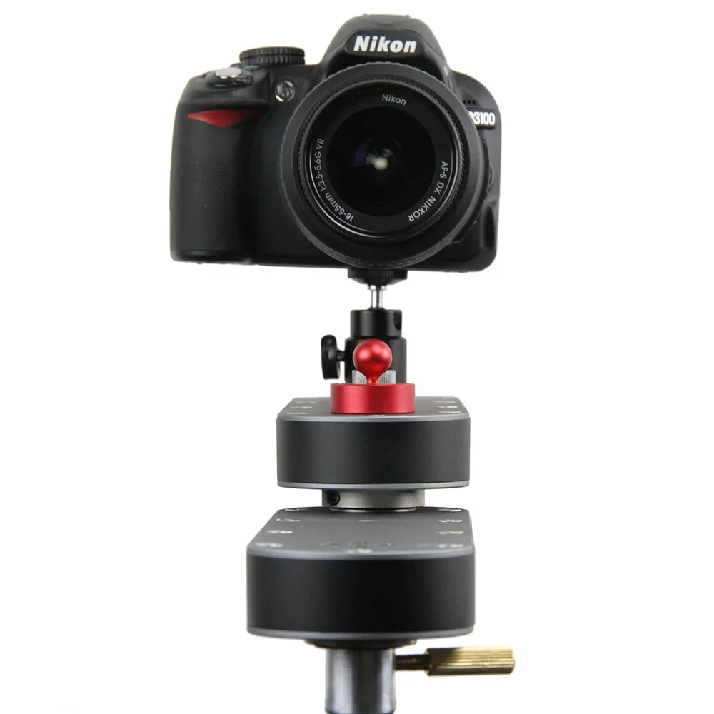  Camera Slider Rail Track Dolly with Panning and Linear Motion Extends Up to 4x Distance for DSLR Ca