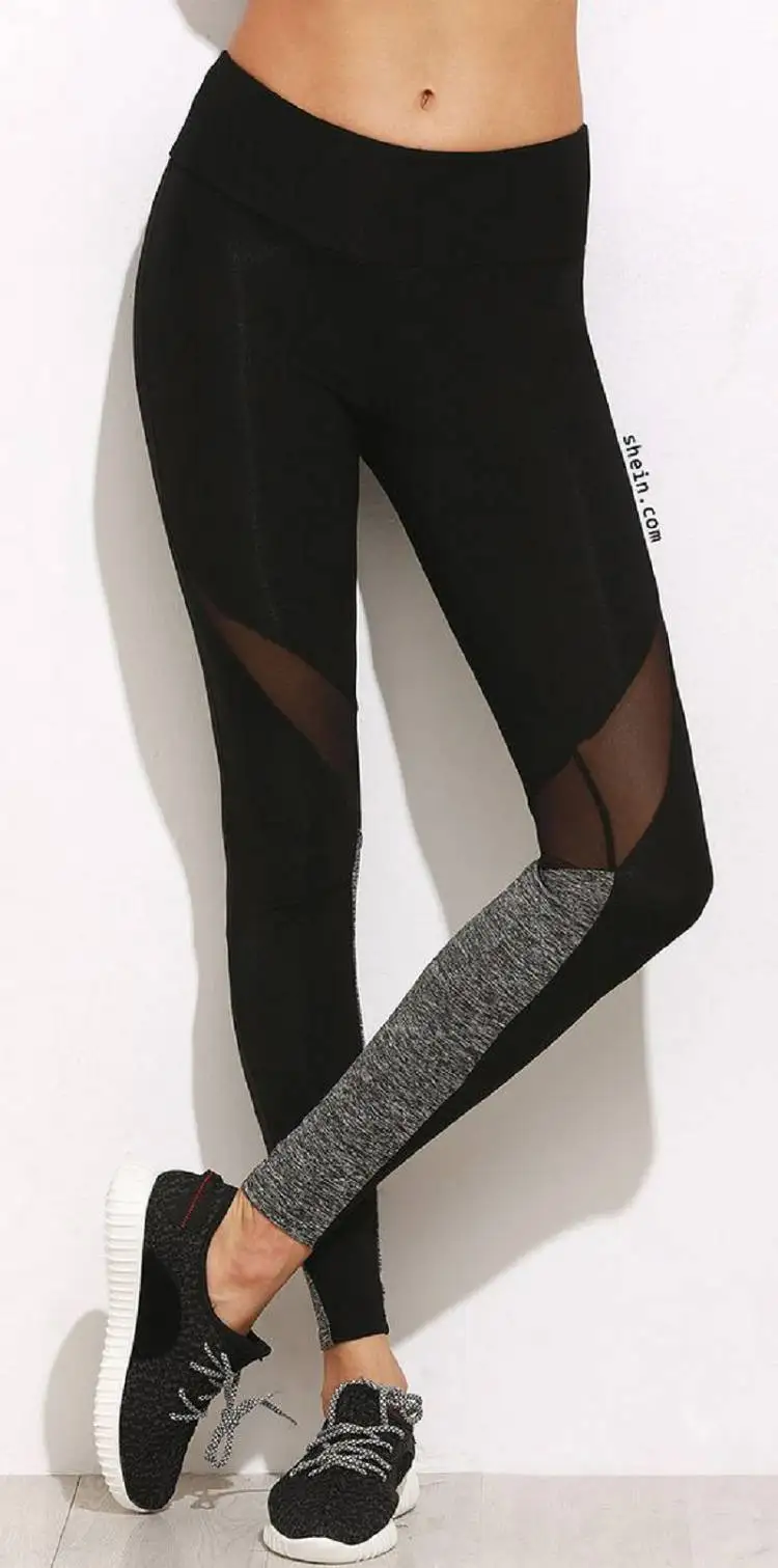 Yoga Pants Women Sports Legging Workout Running Sport Legging Women High Waist Yoga Pants Elastic Waist Gym Legging Quick Drying (C5M_B