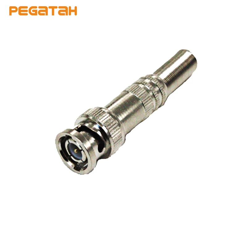 Free shipping JR-B25 male solderless BNC connector for cctv camera system CCTV Monitor Accessories