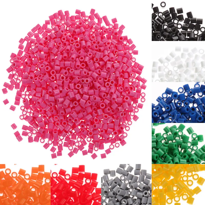 Kids Fun Craft DIY Handmaking Fuse Bead Multicolor Creative Intelligence Educational Toy 1000pcs 5mm EVA Hama