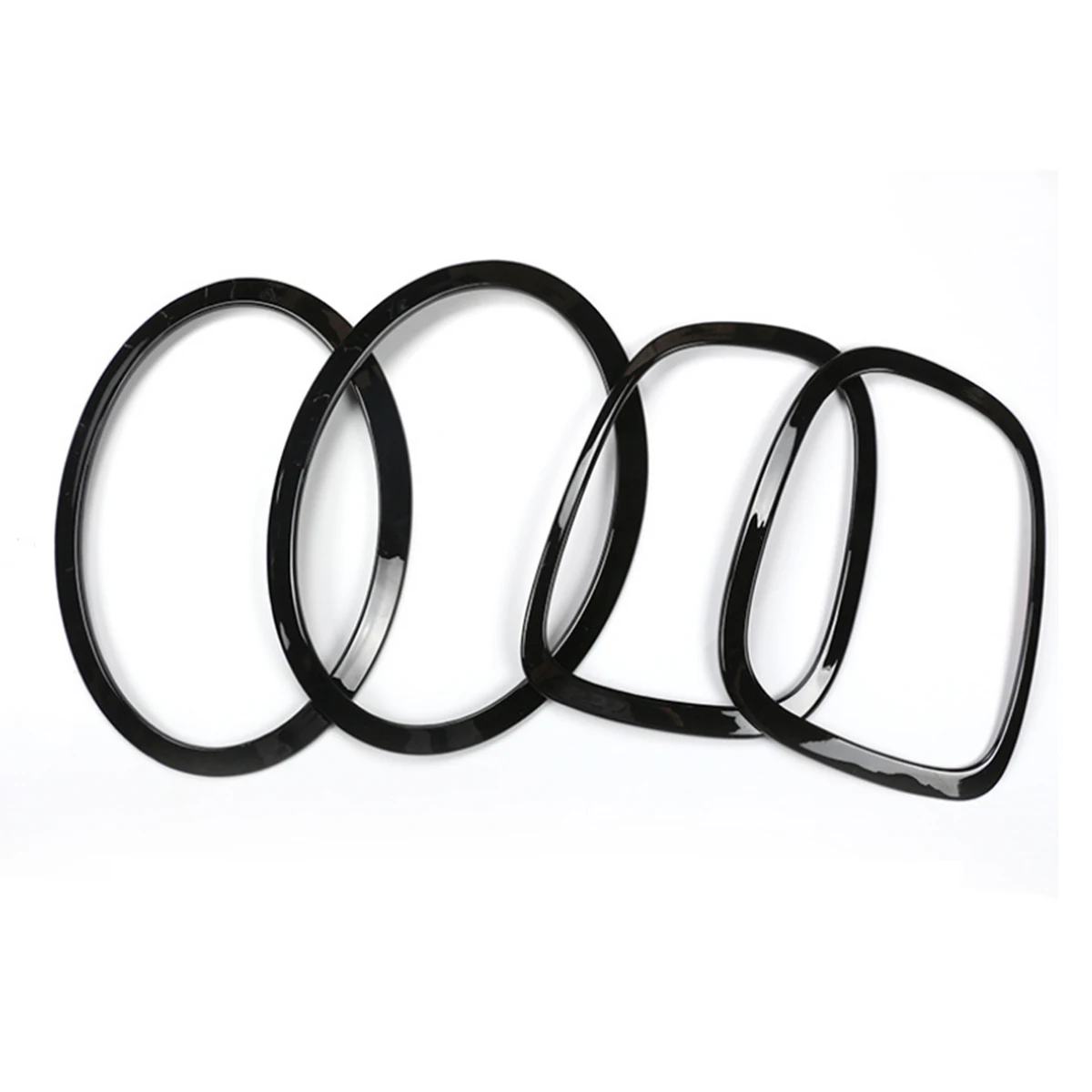  4Pcs Car Headlight Head Tail Rear Lamps Rim Trim Ring Covers For Mini Cooper One JCW F55 F56 Car-st