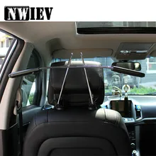 NWIEV, 1 шт., автомобильная вешалка, металлическая, нержавеющая сталь, подголовник, вешалка для Nissan Qashqai Juke Almera Citroen c4 Honda Accord Civic Fit CRV