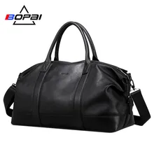 BOPAI, натуральная кожа, дорожные сумки для путешествий, мужские, мягкий верхний слой, коровья кожа, выходные, дорожные сумки, унисекс, натуральная кожа, спортивные сумки