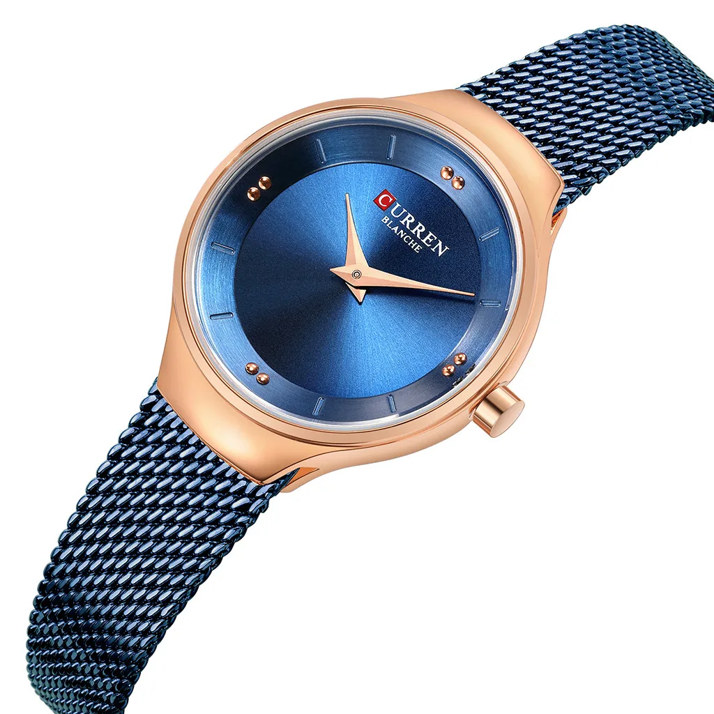 Женские повседневные кварцевые наручные часы женские часы с сеткой с циферблатом ультра-тонкие простые наручные часы из двух частей роскошные часы подарок Relogio Feminino