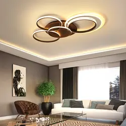 Современные светодиодный люстры для гостиной спальня plafonnier светодиодный коричневый алюминиевый акрил Хрустальная люстра