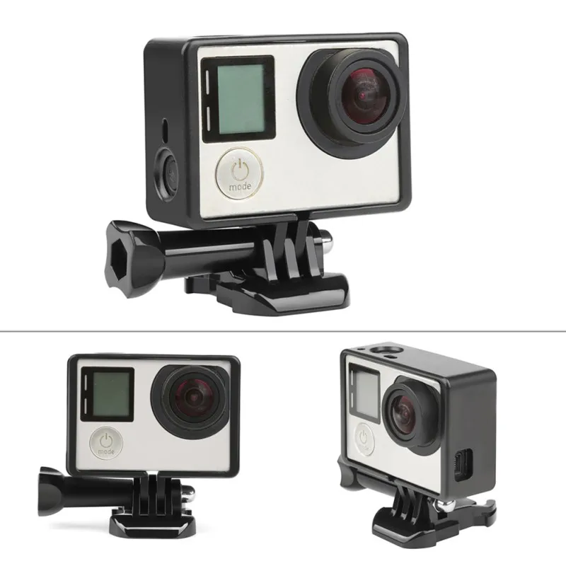Стандартная защитная рамка для Gopro Hero 4 3+ черный 3 чехол для камеры защитное крепление для Go Pro 3+ 4 аксессуары для камеры