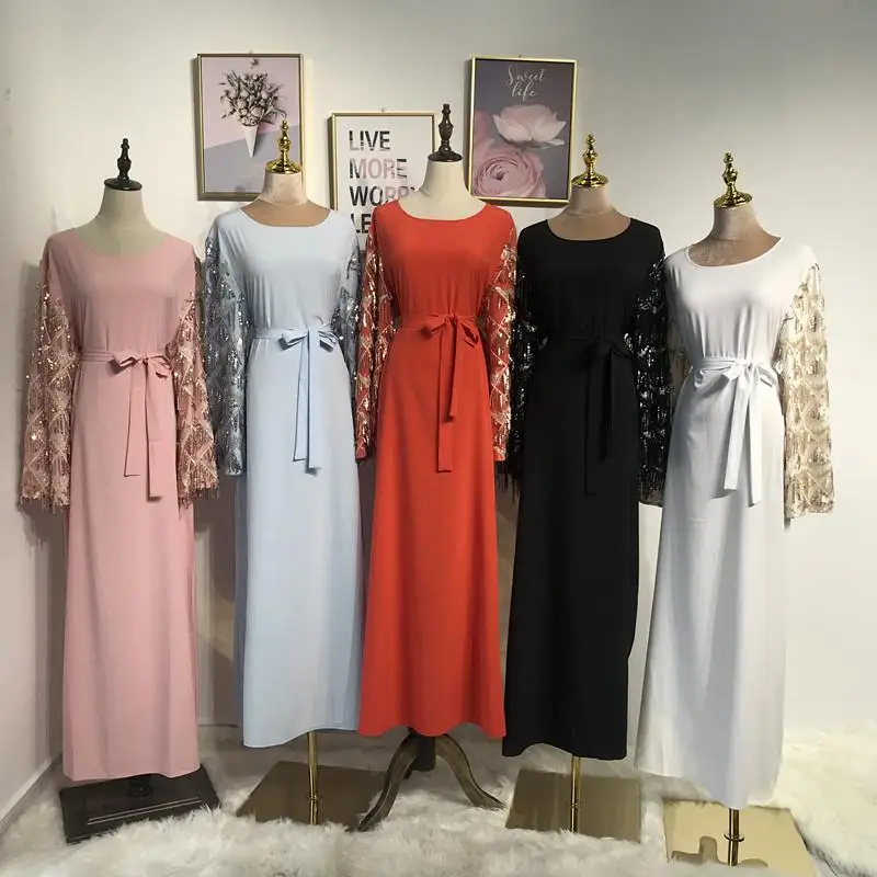 Dubai Kaftan Vestido Maxi Longo vestido de
