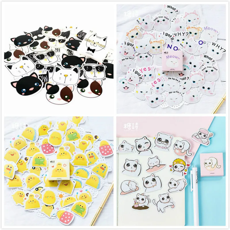

4 Countries Free Postage 40pcs/set Crayon Drawing Memo Pad Diary Stickers Pack Post Planner Scrapbooking Stationery Escolar