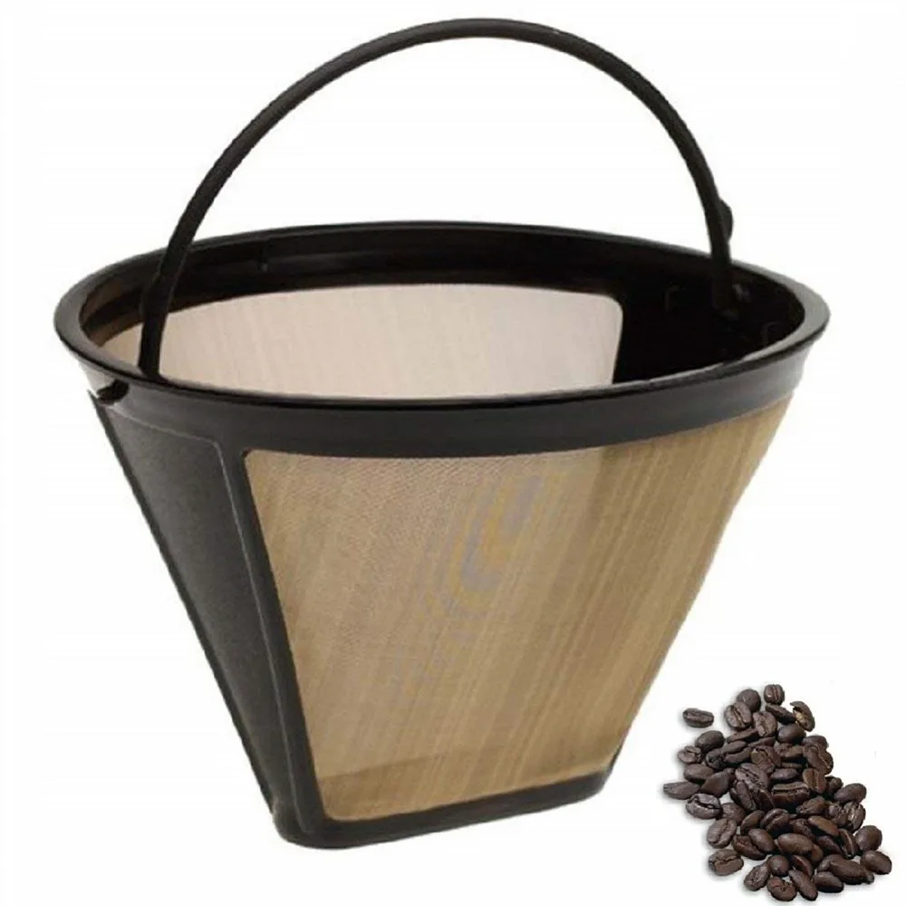

Washable Coffee Filter Cone-Style Stainless Steel Reusable Replacement for Coffee Maker Accessories Handmade