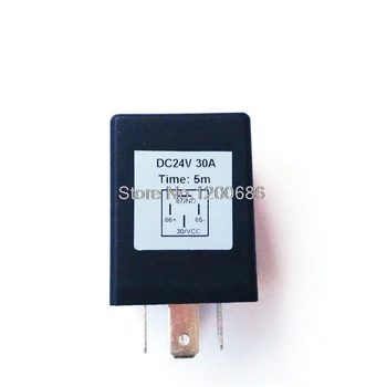 

30A 5 minutes off after signal on Automotive 24V Time Relay SPDT 300 second delay release off after relay reset switch turn on