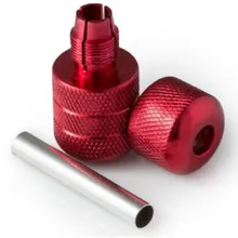 Один 25 мм Красный захват машины татуировки авто-велосипедный алюминиевый замок поставка ручек