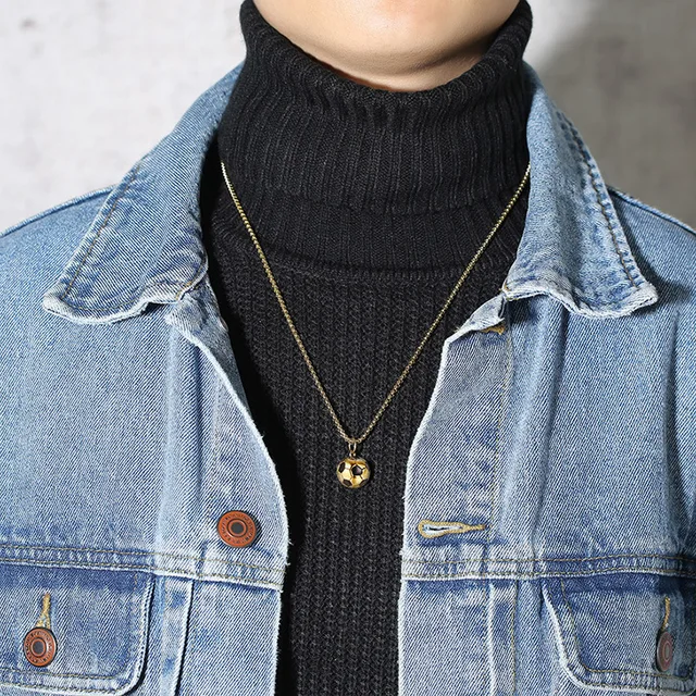 Купить модные трендовые круглые ожерелья из нержавеющей стали для мужчин картинки