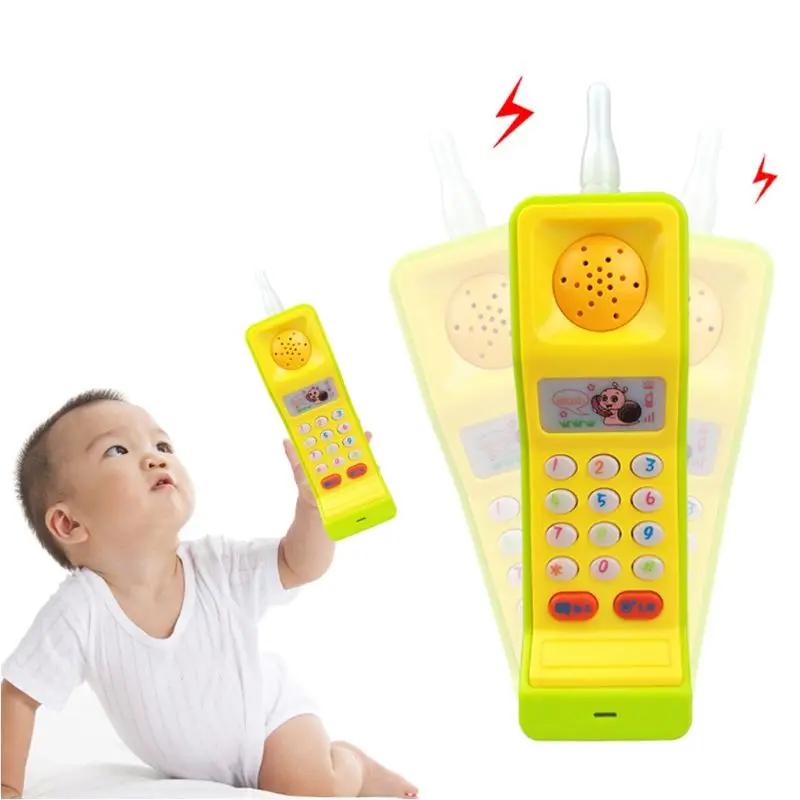 1 шт. детские милые Мультяшные кнопки Handphone чехол для телефона Muse звука игрушки Развивающие игрушки