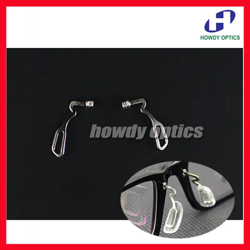 

Eyeglasses Nose Pads Arm Stainless Steel Nose Pad Holder For TanSuTungsten Steel Glasses Frame Plug Bayonet Glasses Accessories
