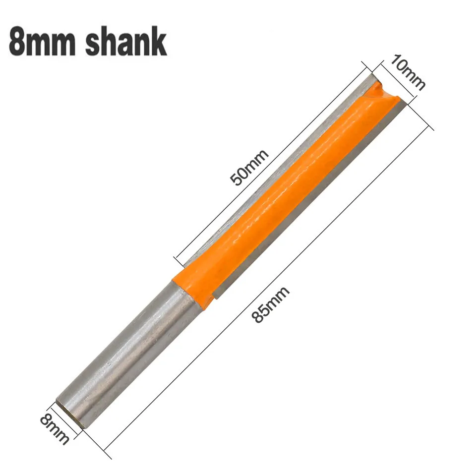 

1pc 8mm Shank 10" Diameter X 50" Length Straight/Dado Router Bit Tungsten Carbide Wood Milling Cutter Tools