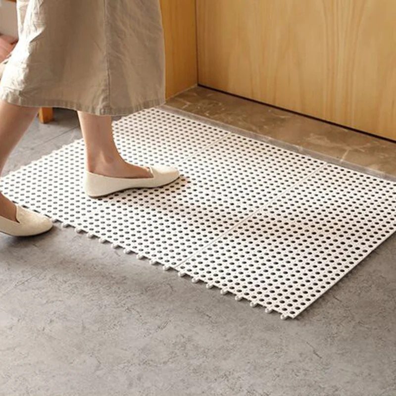 IVYSHION Anti Slip Bathroom Mat Kitchen Bath Mats Shower Bathroom Carpet Door Sucker Bathroom