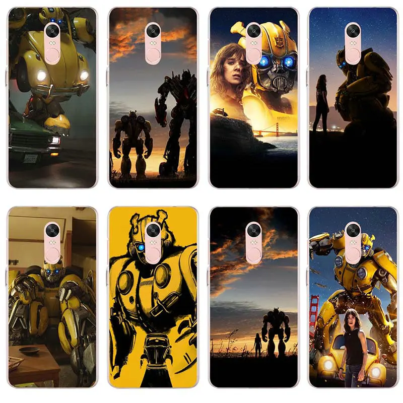 Silicone Soft TPU Phone Case for Xiaomi Redmi Mi Note 2 3S 4X 4A 6 5 5S 5A 8 A1 Pro Plus Max Bags Bumblebee Movie Comic Art | Мобильные