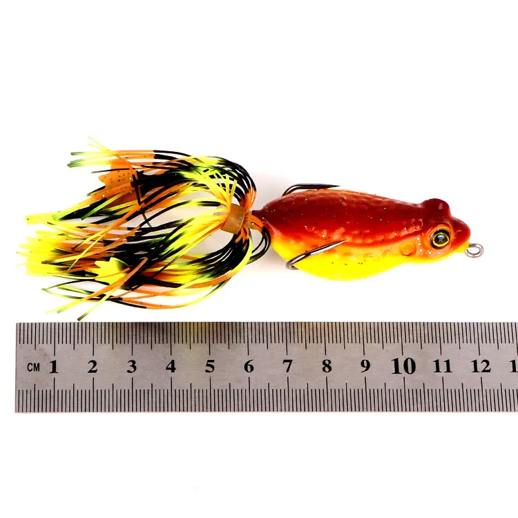 5.5cm 13g Mini Soft Rubber Frog Fishing Lure Crank Baits with Hooks Isca Artificial Fishing Lures Black Fish Killer