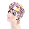 New Women Turban African Pattern Knot Headwrap Fashion Warm Bandana Hats Ladies Chemo Cap Bandanas Hair Accessories ► Photo 3/6