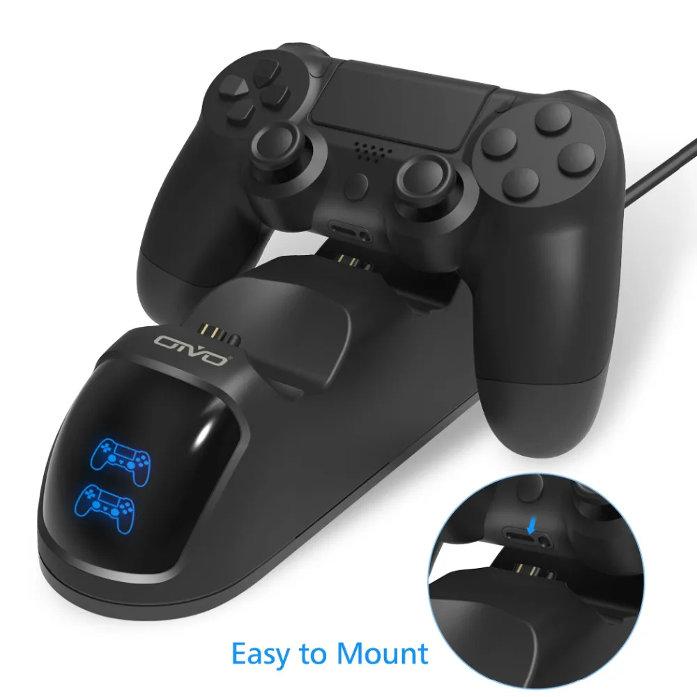 PS4 Controller Charging Dock Station For Play Station 4 Dual Charger Stand with Status Display Screen for PS4/PS4 Slim/PS4 Pro PS4 Controller Charging Dock Station For Play Station 4 Dual Charger Stand with Status Display Screen for PS4/PS4 Slim/PS4 Pro