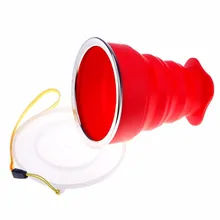 200 мл открытый силиконовый путешествия Vogue выдвижной складной tumblerful телескопический складной воды Прямая поставка