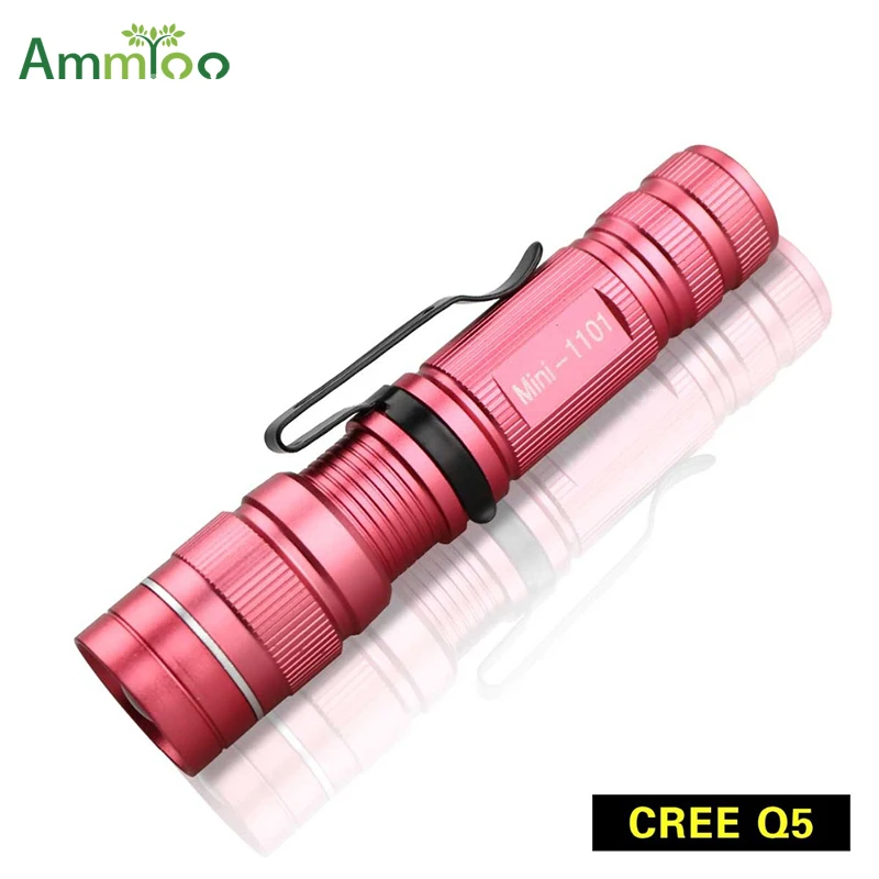 

Mini Flashlight IP65 Waterproof LED Flashlight Penlight Torch 3 Modes Adjustable Pink Lanterna Portable Led Lamp Use AA / 14500
