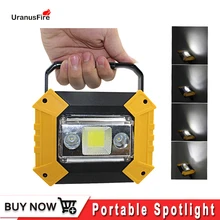 Высокая мощность светодиодный светильник портативный Spotlight светодиодный свет перезаряжаемые 18650 батарея Открытый Охота Кемпинг латерн